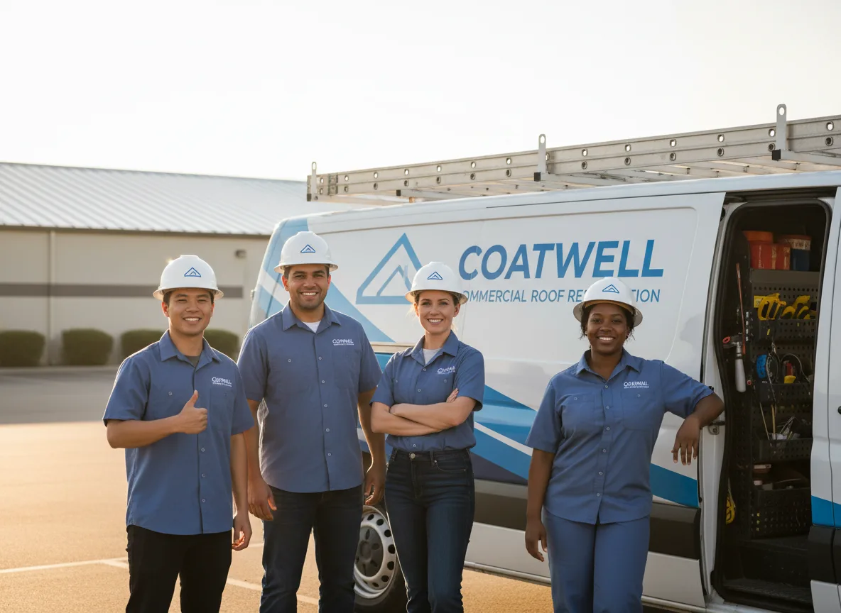 Commercial roof coating company in Maize, KS