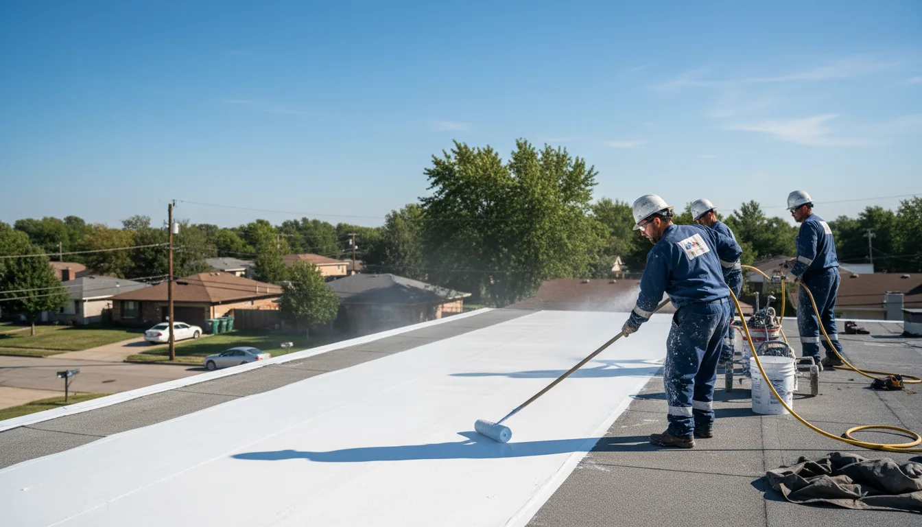 Commercial roof coating in Maize, KS near me